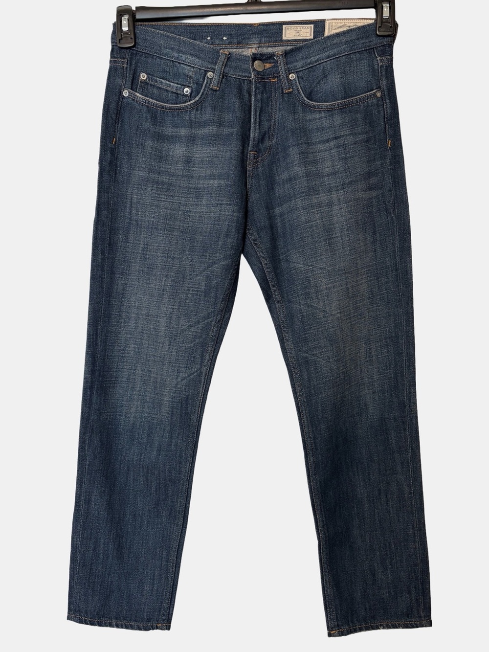 Womens All Saints Low Rise Boys Indigo Button Fly Jeans Size 27